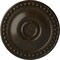 Ekena Millwork Foster Ceiling Medallion (Fits Canopies up to 5 5/8"), 19 1/8"OD x 1"P, Stone Hearth Crackle CM19FOSHC - alternate 1